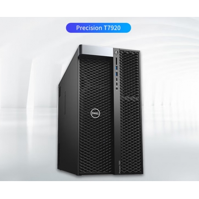 戴尔Precision T7920 塔式工作站 Intel至强金牌6240R /16G*8条内存/ 1T+4T/英伟达 RTX  A5000 24GB显存专业图形处理显卡